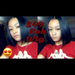 10 Inch Black Wig 🖤